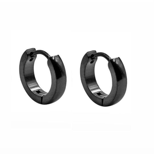 ORECCHINI CLICKER NERI