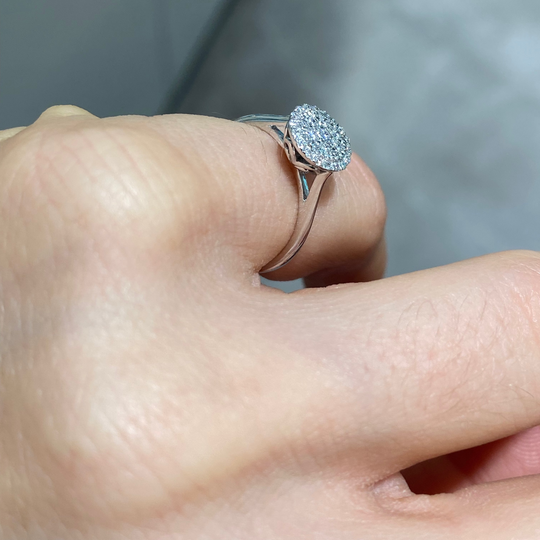 SOLITARIO PAVE' DI DIAMANTI