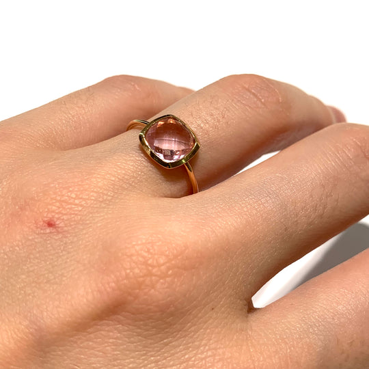 ANELLO QUARZO ROSA