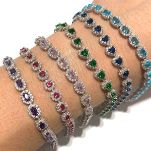 BRACCIALE CUORI AZZURRI