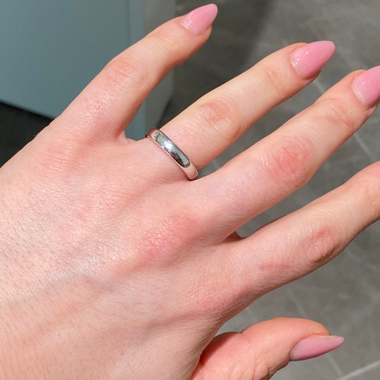 FEDE 4 MM ORO BIANCO