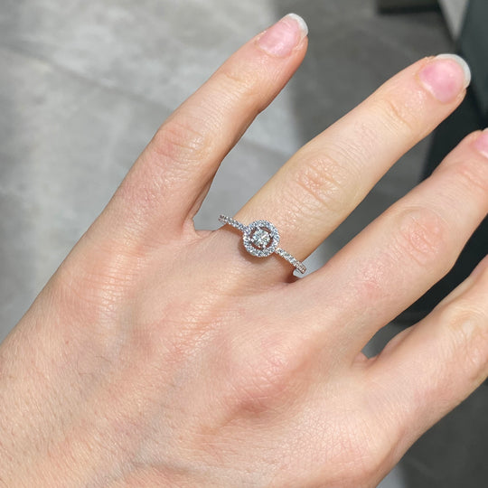 SOLITARIO TONDO IN DIAMANTI