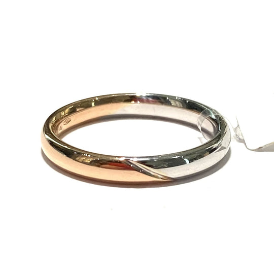 FEDE BICOLOR ORO ROSA E BIANCO 3MM