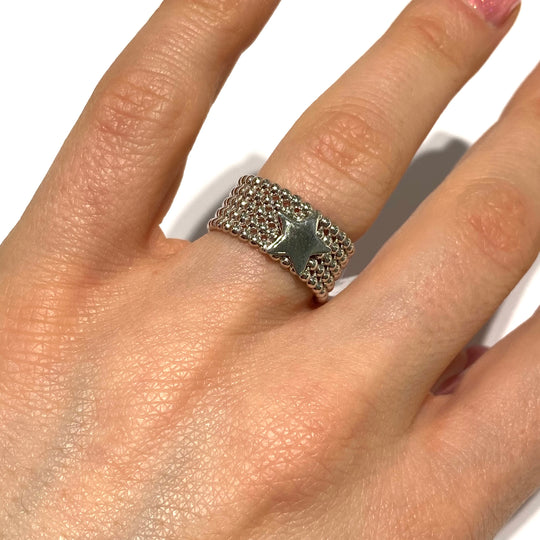 ANELLO A FASCIA CON STELLA